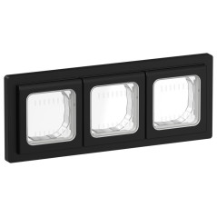 Рамка 3-м СП FLITE Рпро-3-55-ФлЧ IP55 черн. IEK FI-M30-32-55-K02