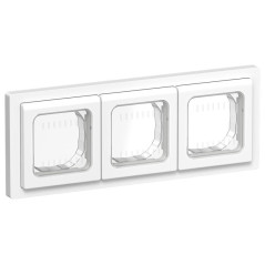 Рамка 3-м СП FLITE Рпро-3-55-ФлБ IP55 бел. IEK FI-M30-32-55-K01