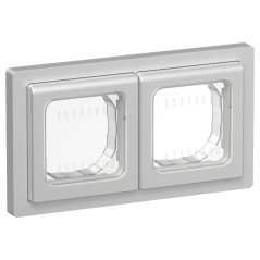 Рамка 2-м СП FLITE Рпро-2-55-ФлА IP55 алюм. IEK FI-M20-32-55-K47