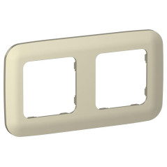 Рамка 2-м СП FLITE РУ-2-А-ФлШ шампань IEK FI-M22-31-20-K37