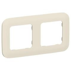 Рамка 2-м СП FLITE РУ-2-А-ФлСл сливочный IEK FI-M22-31-20-K86