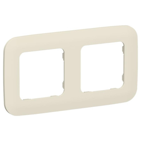 Рамка 2-м СП FLITE РУ-2-А-ФлСл сливочный IEK FI-M22-31-20-K86