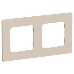 Рамка 2-м СП FLITE РУ-2-К-ФлЛ льняной IEK FI-M22-32-20-K88