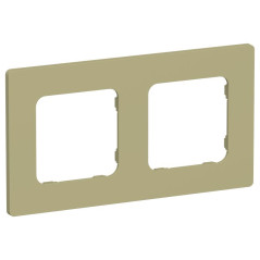 Рамка 2-м СП FLITE РУ-2-К-ФлО олив. IEK FI-M22-32-20-K26