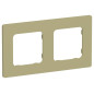 Рамка 2-м СП FLITE РУ-2-К-ФлО олив. IEK FI-M22-32-20-K26