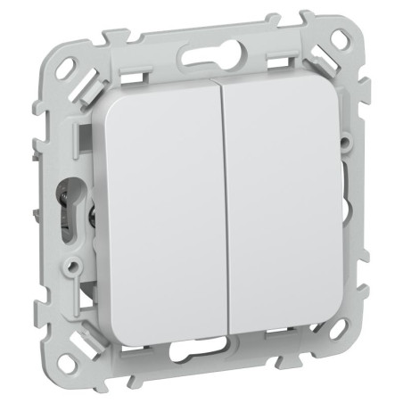 Выключатель 2-кл. СП FLITE ВС12-1-0-ФлЖ 10А механизм жемчуж. IEK FI-V20-0-10-1-K36