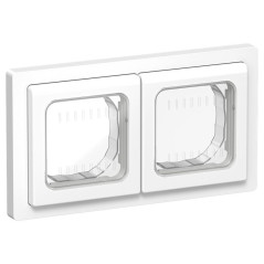 Рамка 2-м СП FLITE Рпро-2-55-ФлБ IP55 бел. IEK FI-M20-32-55-K01