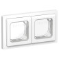 Рамка 2-м СП FLITE Рпро-2-55-ФлБ IP55 бел. IEK FI-M20-32-55-K01