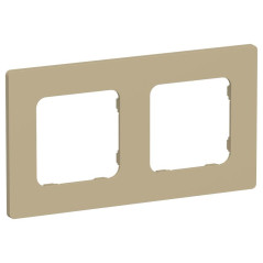 Рамка 2-м СП FLITE РУ-2-К-ФлХ хаки IEK FI-M22-32-20-K59
