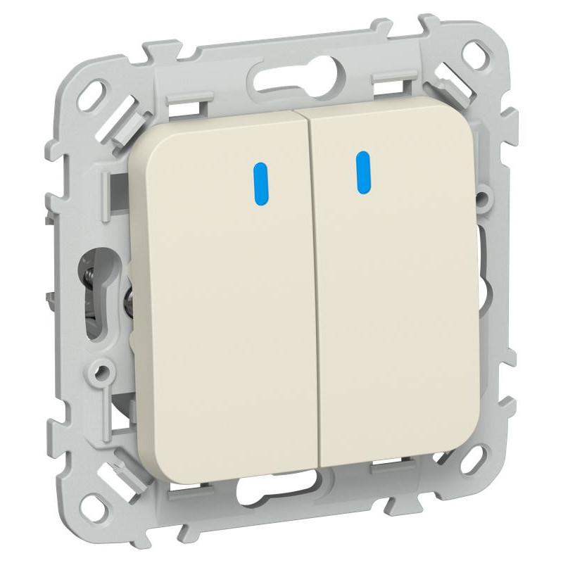 Выключатель 2-кл. СП FLITE ВС12-1-1-ФлСл 10А с индикацией механизм сливочный IEK FI-V20-1-10-1-K86 Выключатель 2-кл. СП FLITE ВС12-1-1-ФлСл 10А с индикацией механизм сливочный IEK FI-V20-1-10-1-K86
