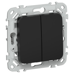 Выключатель жалюзи СП FLITE ВЖ52-2-0-ФлЧ 10А механизм черн. IEK FI-V15-0-10-1-K02