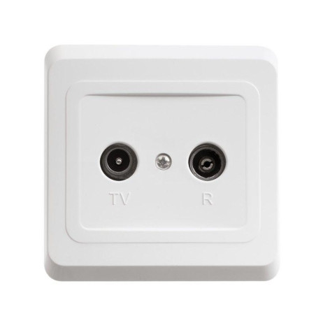 Розетка телевизионная оконечная TV/FM 1-м СП Этюд бел. SchE TVC-001B