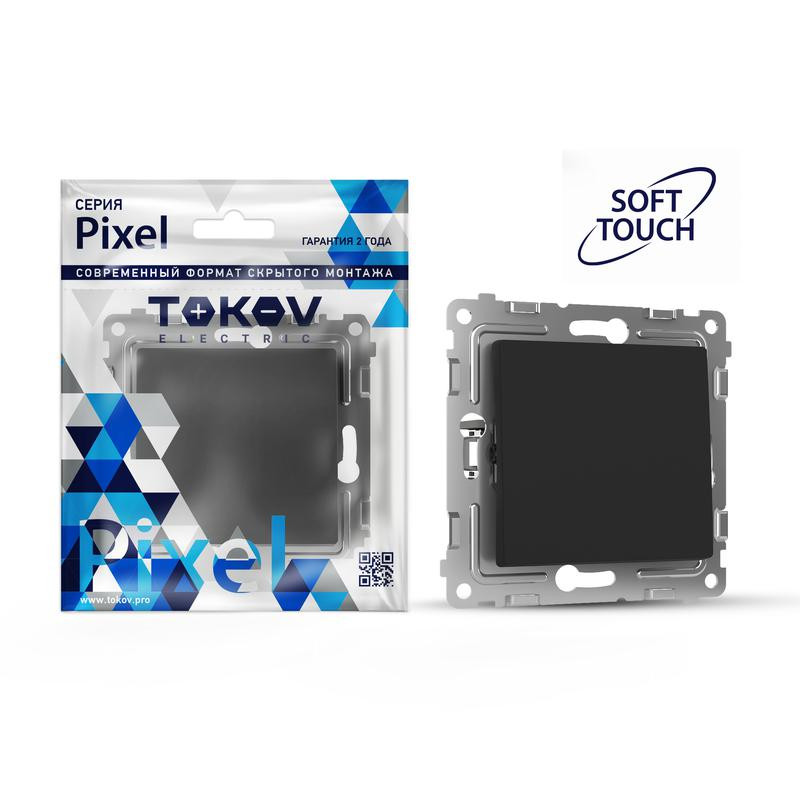 Переключатель перекрестный 1-кл. СП Pixel IP20 механизм карбон TOKOV ELECTRIC TKE-PX-P1R-C14 Переключатель перекрестный 1-кл. СП Pixel IP20 механизм карбон TOKOV ELECTRIC TKE-PX-P1R-C14
