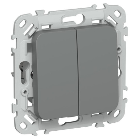 Выключатель 2-кл. СП FLITE ВС12-1-0-ФлМА 10А механизм мокрый асфальт IEK FI-V20-0-10-1-K80