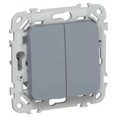 Выключатель 2-кл. СП FLITE ВС12-1-0-ФлМ 10А механизм маренго IEK FI-V20-0-10-1-K35