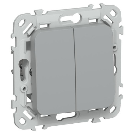 Выключатель 2-кл. СП FLITE ВС12-1-0-ФлС 10А механизм сер. IEK FI-V20-0-10-1-K03