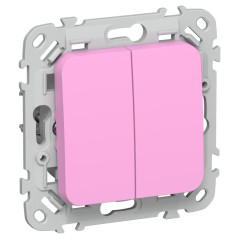 Выключатель 2-кл. СП FLITE ВС12-1-0-ФлПр 10А механизм пурпур. IEK FI-V20-0-10-1-K99