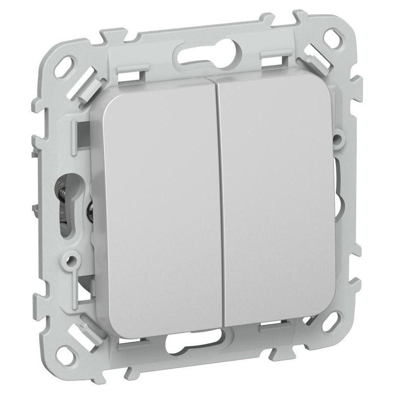 Выключатель 2-кл. СП FLITE ВС12-1-0-ФлА 10А механизм алюм. IEK FI-V20-0-10-1-K47 Выключатель 2-кл. СП FLITE ВС12-1-0-ФлА 10А механизм алюм. IEK FI-V20-0-10-1-K47