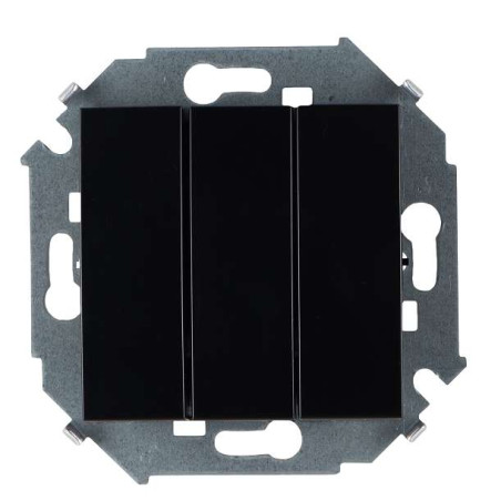 Выключатель 3-кл. СП Simon 15 10А IP20 250В винтов. зажим механизм черн. Simon 1591391-032