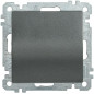 Выключатель 1-кл. СП Bolero ВС10-1-0-Б 10А IP20 механизм антрацит IEK EVB10-K95-10