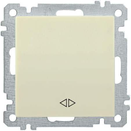 Выключатель перекрестный 1-кл. СП Bolero ВС10-1-3-Б 10А IP20 механизм крем. IEK EVB13-K33-10