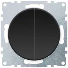 Выключатель 2-кл. СП Florence 10А IP20 механизм черн. (1E31501303) OneKeyElectro 2172822