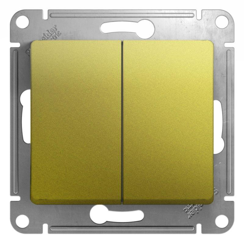 Выключатель 2-кл. СП Glossa 10А IP20 (сх. 5) 10AX механизм фисташк. SE GSL001051 Выключатель 2-кл. СП Glossa 10А IP20 (сх. 5) 10AX механизм фисташк. SE GSL001051