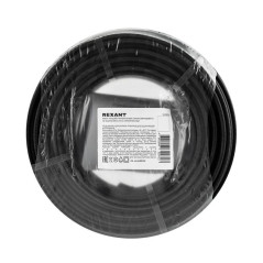 Кабель греющий саморег. SRL40-2CR UV с УФ-защитой экранированный 40Вт/м 1.0кв.мм/45м (уп.50м) Rexant 51-0236