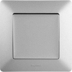 Выключатель 1-кл. СП Valena Life 10А IP20 250В 10AX с лицев. панелью безвинтов. зажимы механизм алюм. Leg 752601