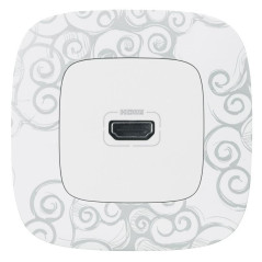 Рамка 1-м Valena Allure универсальная нарцисс хром Leg 754341