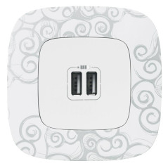 Рамка 1-м Valena Allure универсальная нарцисс хром Leg 754341