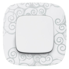 Рамка 1-м Valena Allure универсальная нарцисс хром Leg 754341