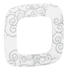 Рамка 1-м Valena Allure универсальная нарцисс хром Leg 754341