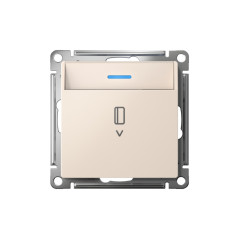Выключатель карточный AtlasDesign 10А с подсветкой без задержки отключения механизм беж. SE ATN000214