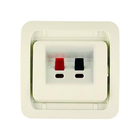 Розетка Hi-Fi СП Mimoza без вставки крем. Makel 32080