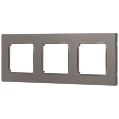 Рамка 3-м 12-5203-16 Классик титан Эра Б0067790