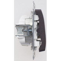 Переключатель перекрестный 1-кл. СП Glossa 10А IP20 (сх. 7) 10AX механизм шоколад. SE GSL000871