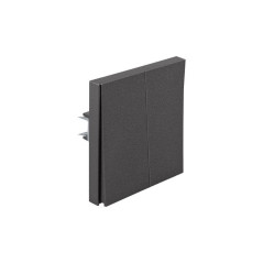 Переключатель проходной 2-кл. СП STRONG 10А графит Kranz KR-78-0709-6