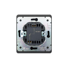 Выключатель 1-кл. СП ROUND возвратный 10А оникс Kranz KR-78-0712-3