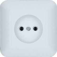 Розетка 1-м СП Прима 10А IP20 250В без заземл. без защ. шторок бел. (опт. упак.) SchE RS10-184-B