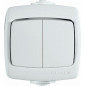 Выключатель 2-кл. ОП Рондо 6А IP44 250В бел. SchE VA56-225B-BI