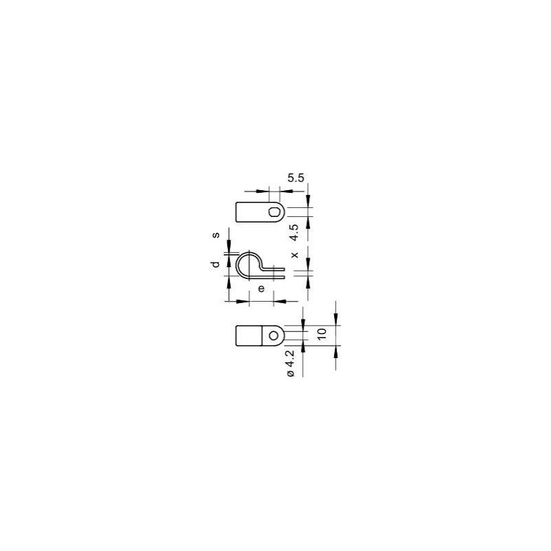 Скоба для кабеля 255 9.5 LGR (уп.100шт) OBO 2222094 Скоба для кабеля 255 9.5 LGR (уп.100шт) OBO 2222094