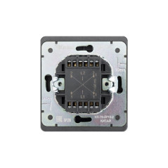 Переключатель перекрестный 1-кл. СП ROUND 10А титан Kranz KR-78-0710-2