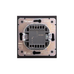 Переключатель перекрестный 1-кл. СП STRONG 10А с подсветкой антрацит Kranz KR-78-0718-5