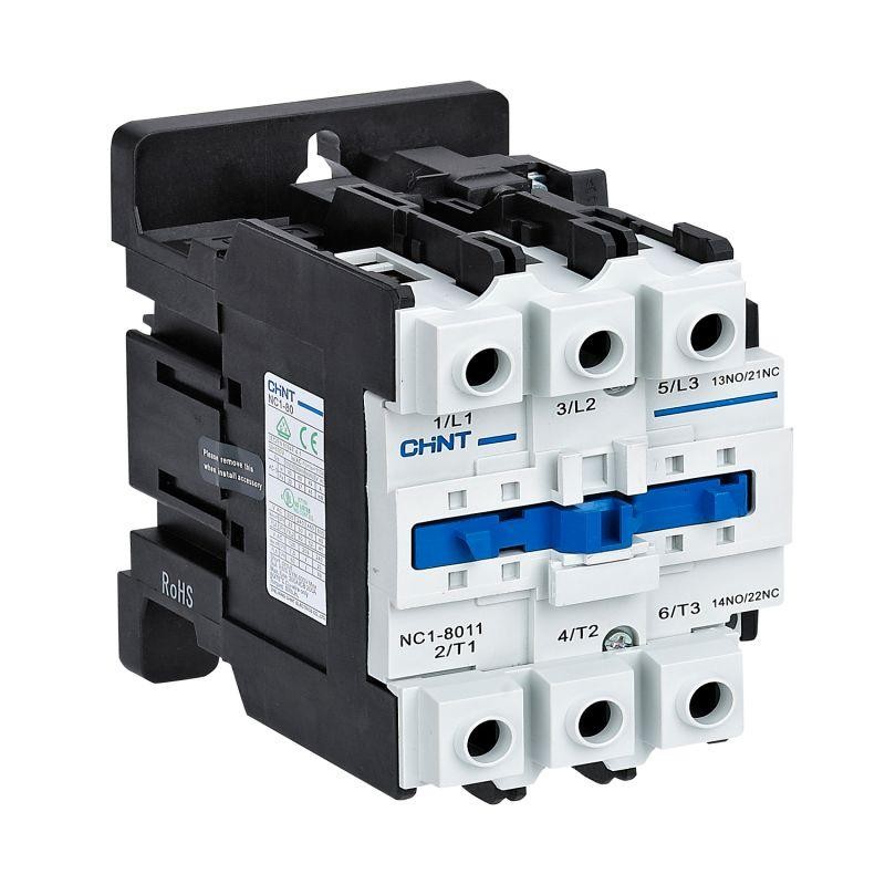 Контактор NC1-8011 80А кат. 400В AC 1НО+1НЗ AC-3 (R) CHINT 222950