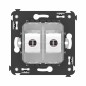 Розетка компьютерная 2-м СП Avanti "Белое облако" RJ45 кат.6 без шторок механизм DKC 4400694 Розетка компьютерная 2-м СП Avanti "Белое облако" RJ45 кат.6 без шторок механизм DKC 4400694