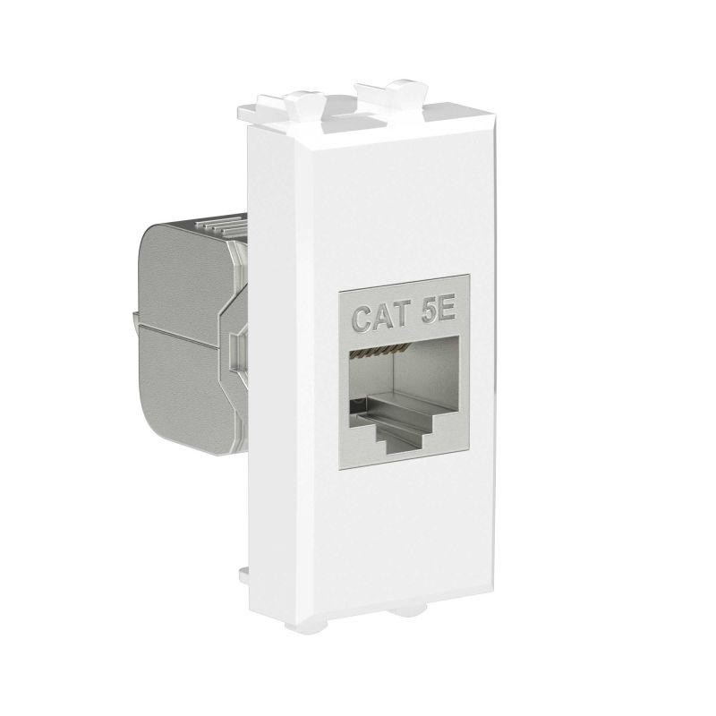 Розетка компьютерная 1мод. Avanti "Белое облако" RJ45 кат.5E без шторок экранир. модульная механизм DKC 4400761 Розетка компьютерная 1мод. Avanti "Белое облако" RJ45 кат.5E без шторок экранир. модульная механизм DKC 4400761