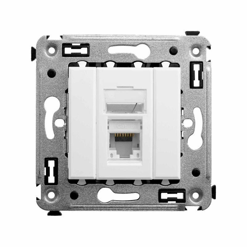 Розетка компьютерная 1-м СП Avanti "Белое облако" RJ45 кат.6 DKC 4400293 Розетка компьютерная 1-м СП Avanti "Белое облако" RJ45 кат.6 DKC 4400293