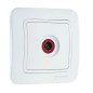 Розетка телевизионная TV 1-м СП Lillium 16А IP20 бел./бел. Makel 70007