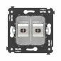 Розетка компьютерная 2-м СП Avanti "Белое облако" RJ45 кат.6 без шторок экранир. механизм DKC 4400794 Розетка компьютерная 2-м СП Avanti "Белое облако" RJ45 кат.6 без шторок экранир. механизм DKC 4400794